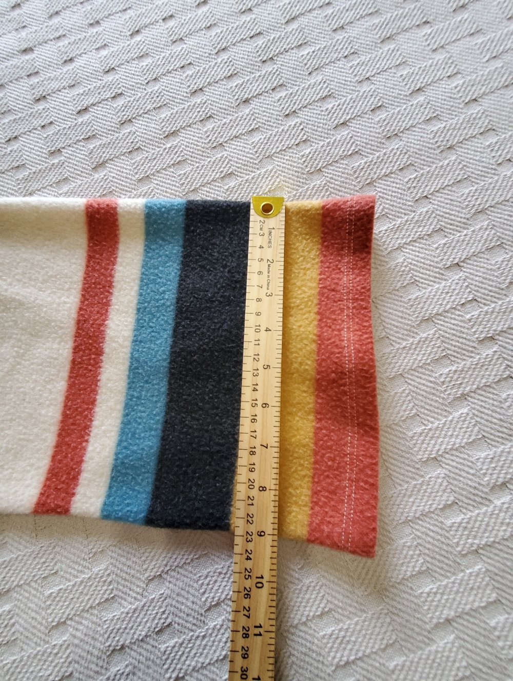Bucketlist Striped French Terry Fleece Pullover Sweater - Picture 10 of 13